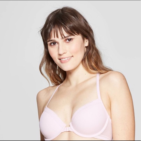 COPY - Target Pink Plunge Racerback Lace Pus… - Picture 1 of 2